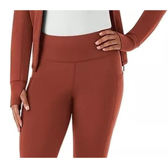Members Mark Womens Extra Warm Legging Rusty Bronze Size S - Picture 7 of 8